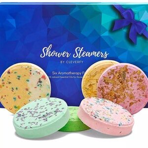NEW - Aromatherapy Shower Steamers Blue Pk of 6 Shower Bombs w Essential Oil.